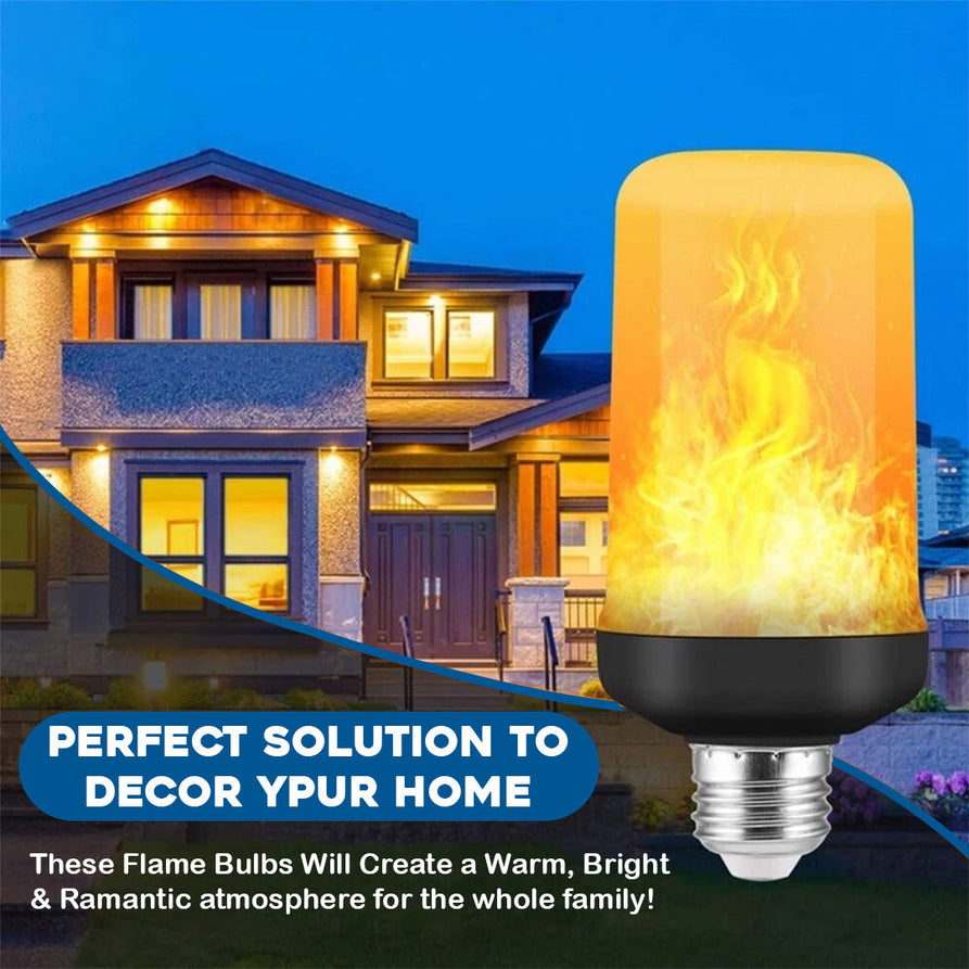 LED Flame Light Bulbs 4 Modes Party Light