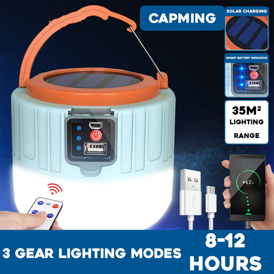 High Power Solar LED Camping Light