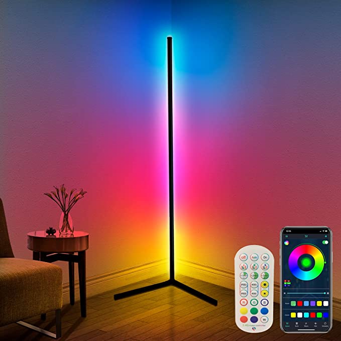 RGB Bedroom Corner Standing Floor Lamp