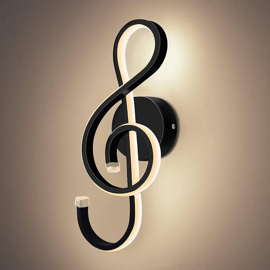 Creative LED Musical Note Design Modern Wall Lamp