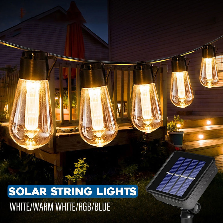 Waterproof Outdoor LED Solar String Lights