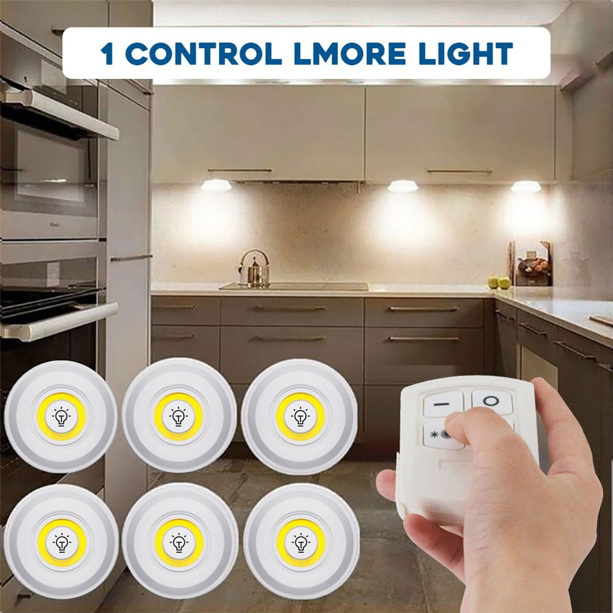 Wireless Remote Control Kitchen Closet Staircase Night Light