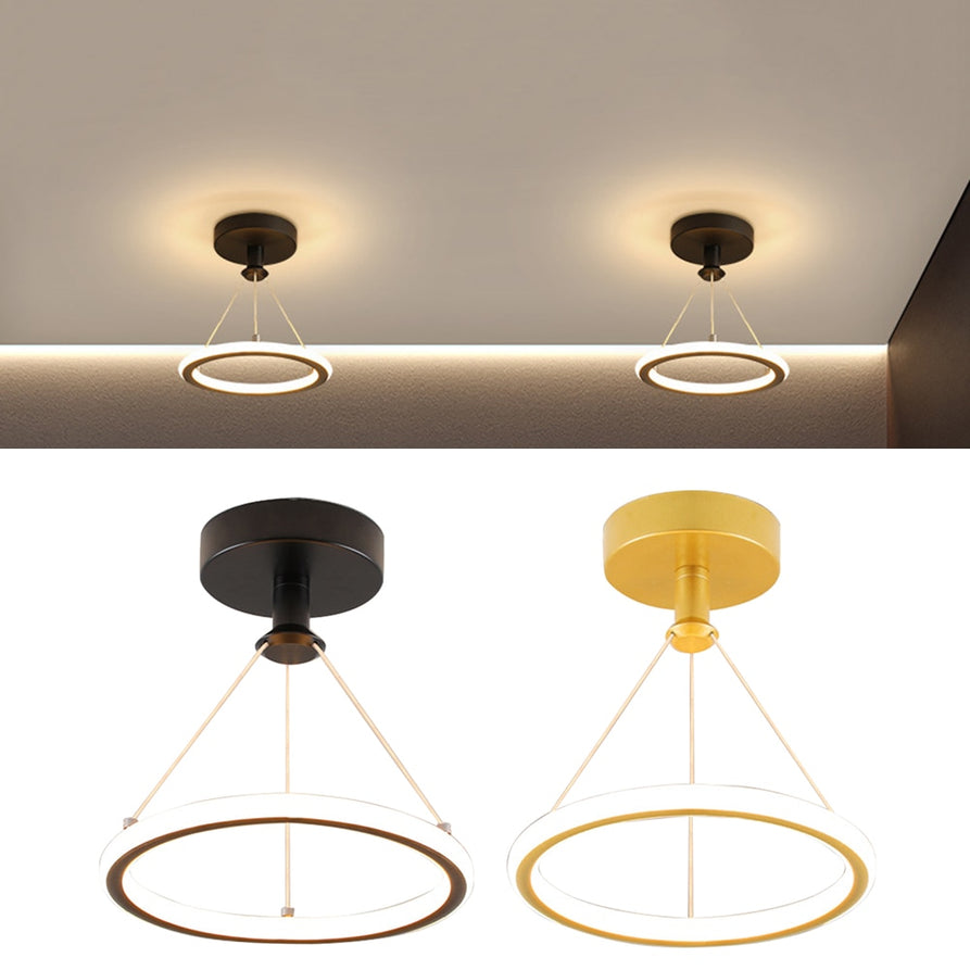 Modern LED Chandelier Lights Circle Ceiling Hanging Lamp